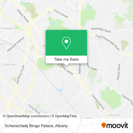 Schenectady Bingo Palace map