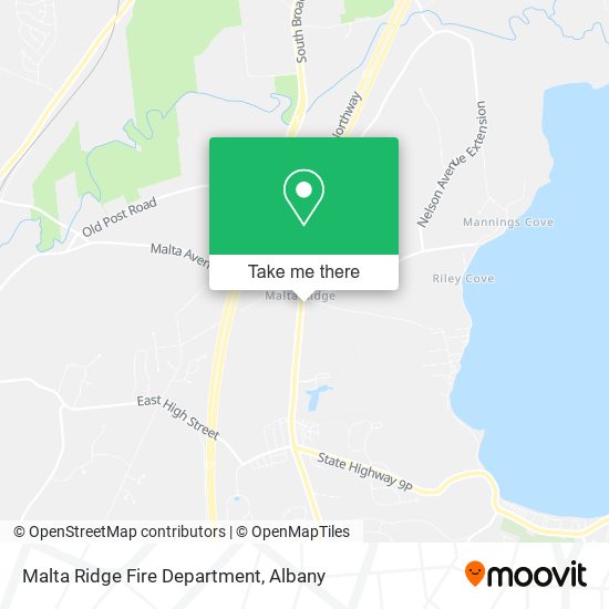 Malta Ridge Fire Department map