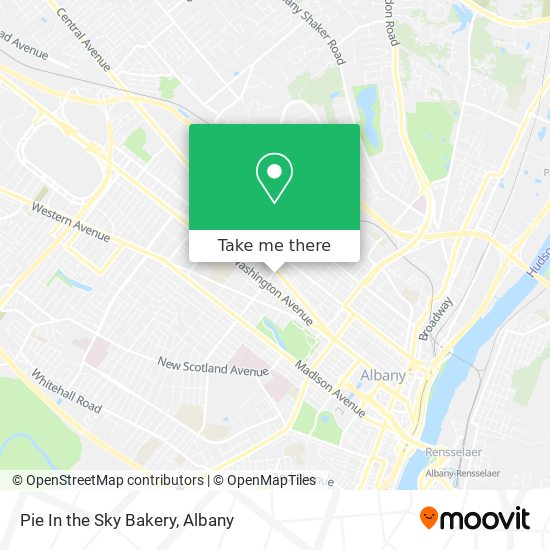 Pie In the Sky Bakery map