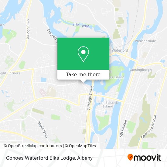 Cohoes Waterford Elks Lodge map