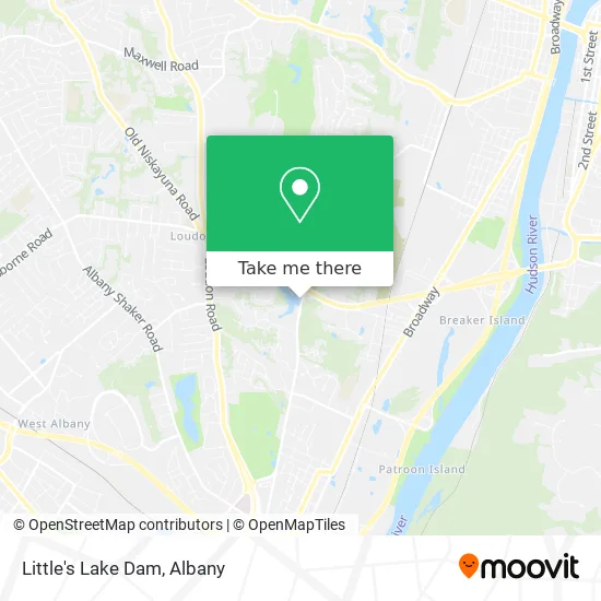 Mapa de Little's Lake Dam