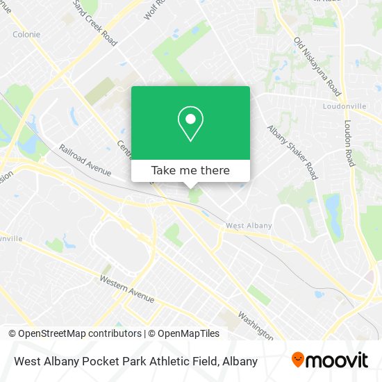 West Albany Pocket Park Athletic Field map