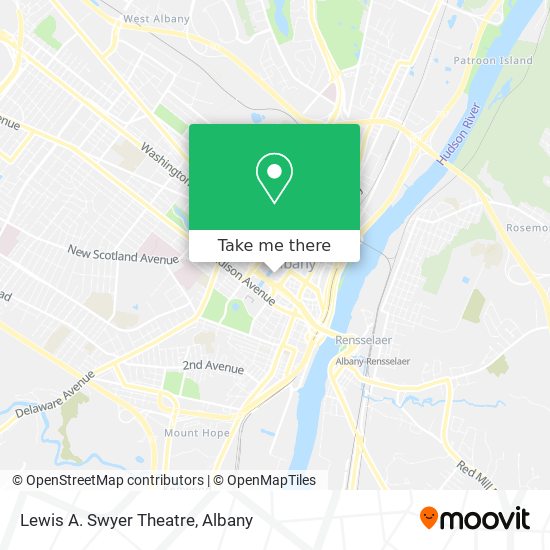 Mapa de Lewis A. Swyer Theatre