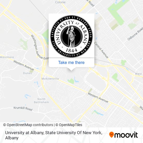 University at Albany, State University Of New York map
