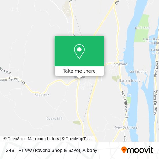 2481 RT 9w (Ravena Shop & Save) map