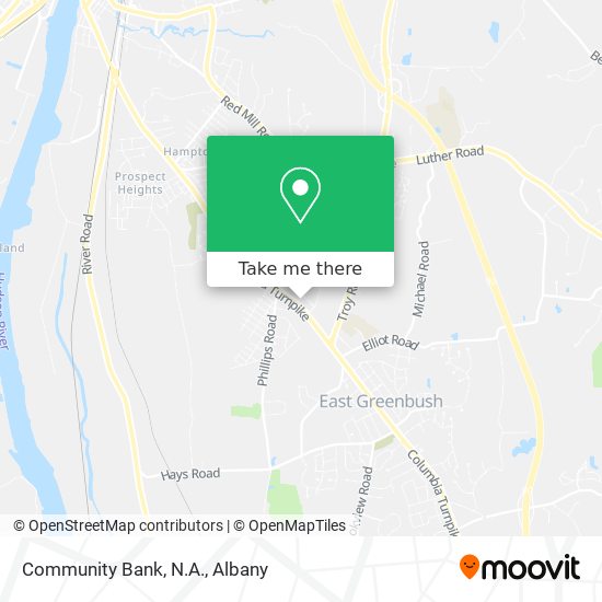 Mapa de Community Bank, N.A.