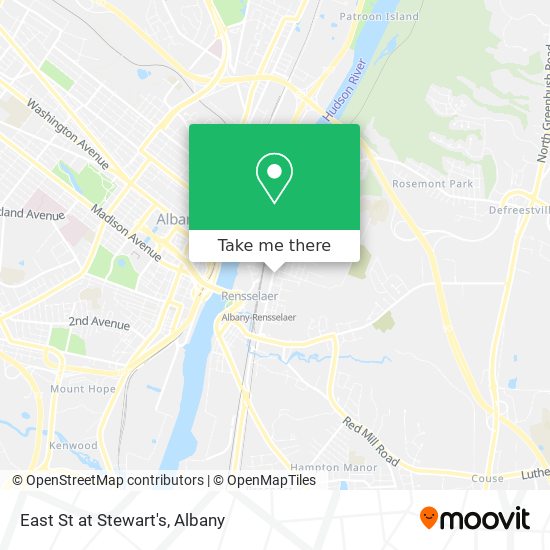 East St at Stewart's map