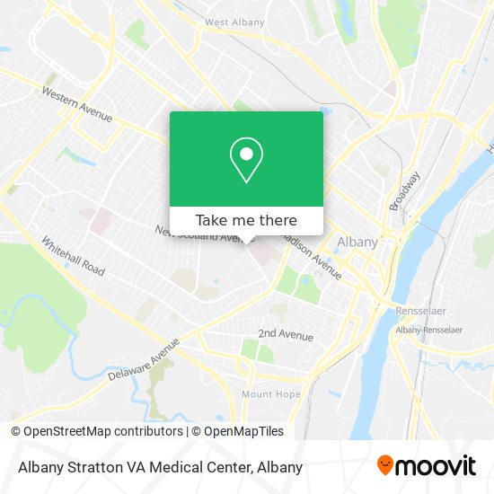 Albany Stratton VA Medical Center map