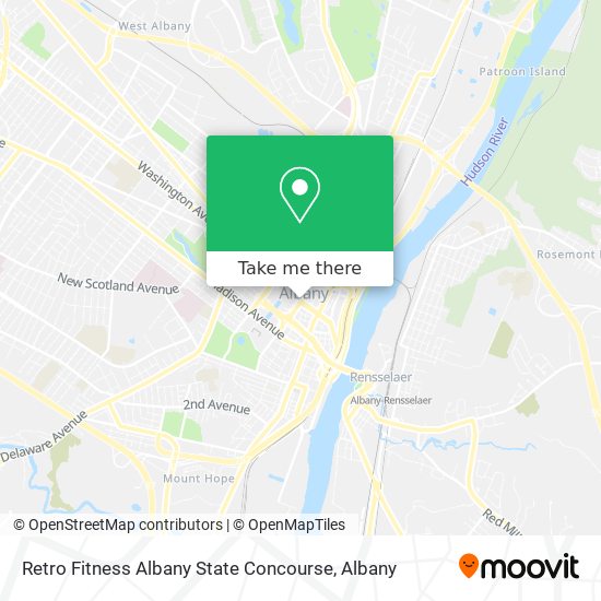 Retro Fitness Albany State Concourse map