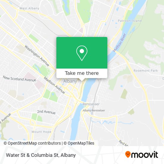 Water St & Columbia St map