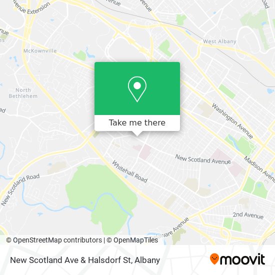New Scotland Ave & Halsdorf St map