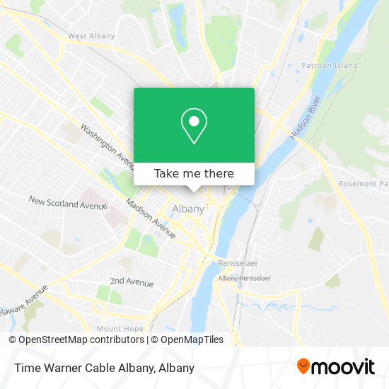 Time Warner Cable Albany map