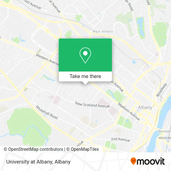 University at Albany map