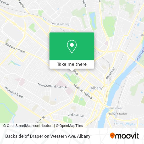 Mapa de Backside of Draper on Western Ave