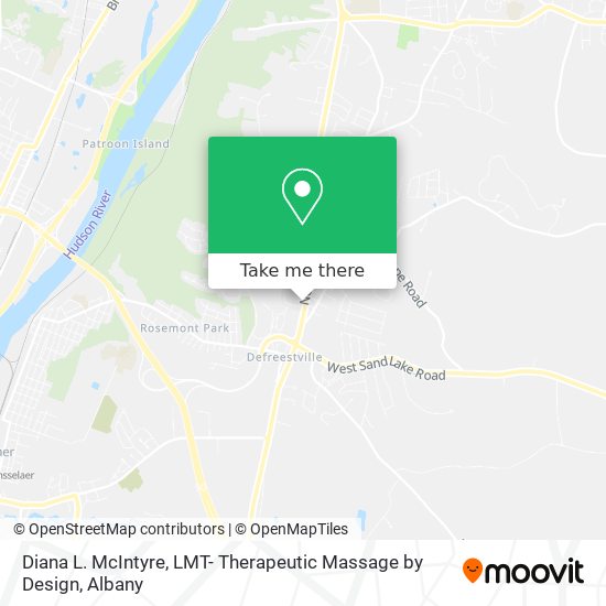 Diana L. McIntyre, LMT- Therapeutic Massage by Design map