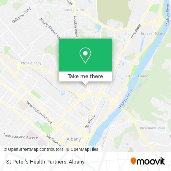 St Peter's Health Partners map