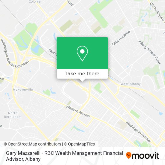 Mapa de Gary Mazzarelli - RBC Wealth Management Financial Advisor