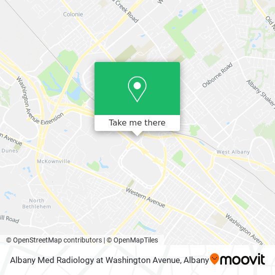 Albany Med Radiology at Washington Avenue map