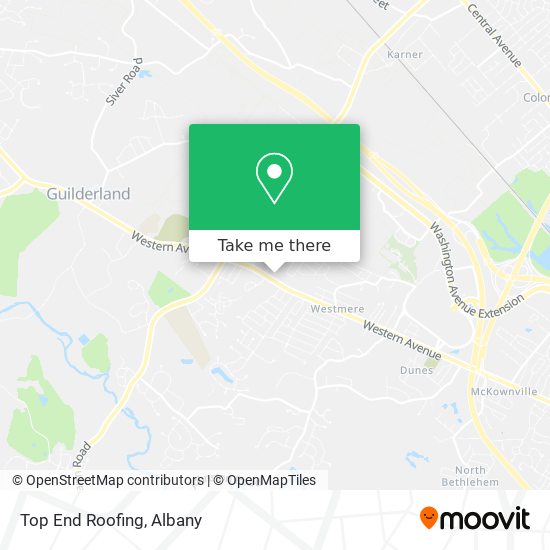 Top End Roofing map