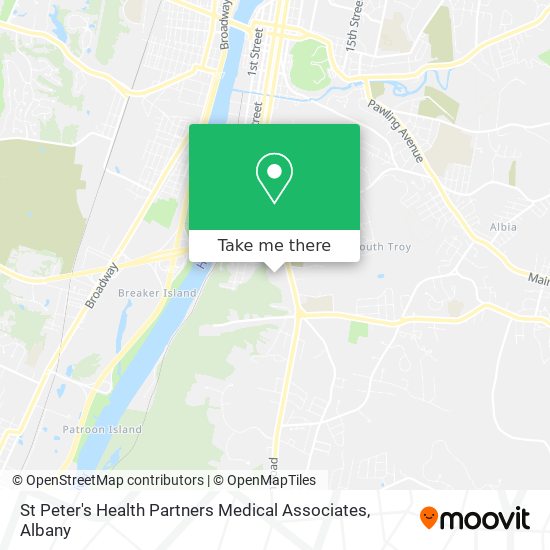 Mapa de St Peter's Health Partners Medical Associates