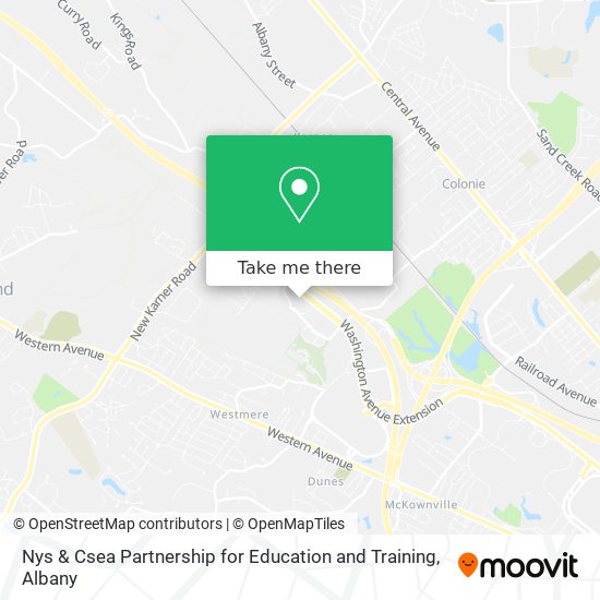 Nys & Csea Partnership for Education and Training map