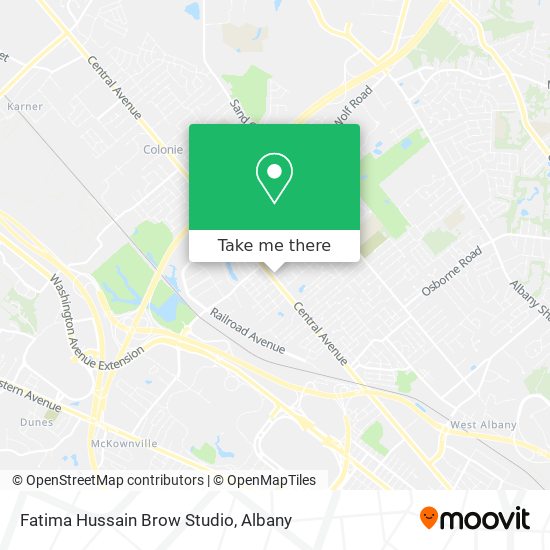 Fatima Hussain Brow Studio map