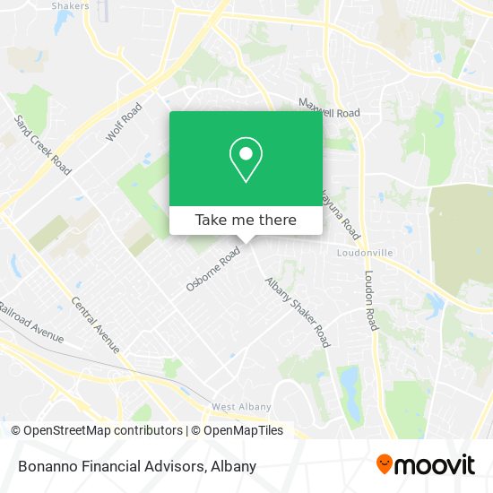 Bonanno Financial Advisors map