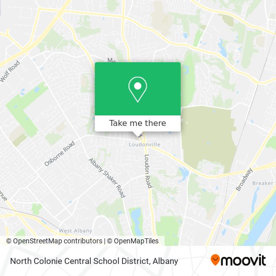 North Colonie Central School District map