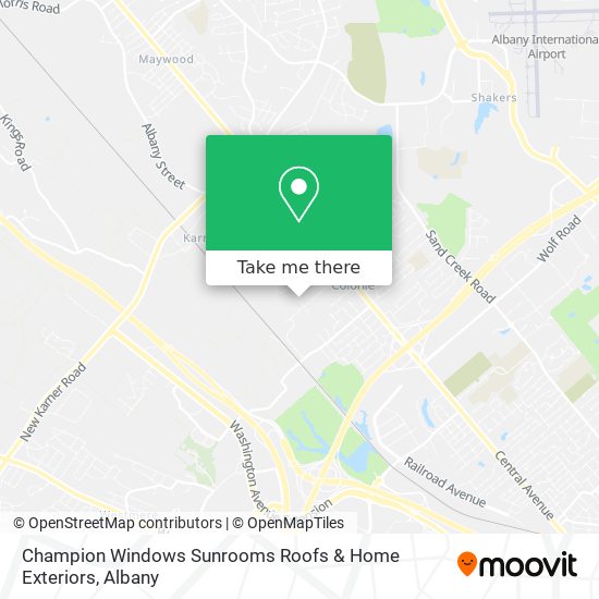 Champion Windows Sunrooms Roofs & Home Exteriors map