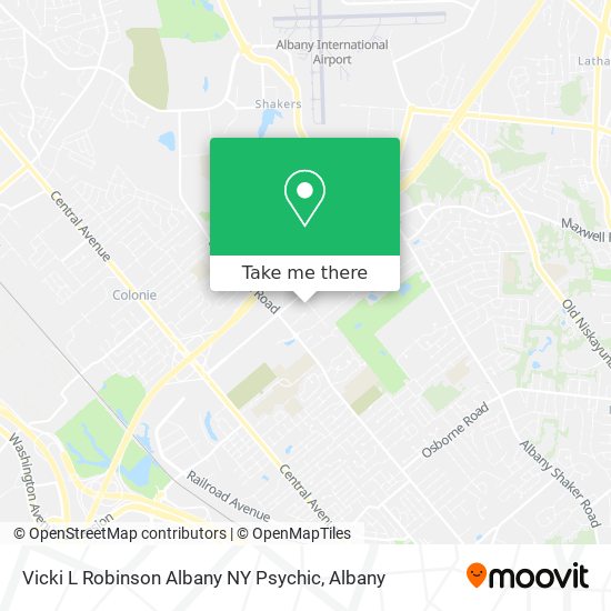 Vicki L Robinson Albany NY Psychic map