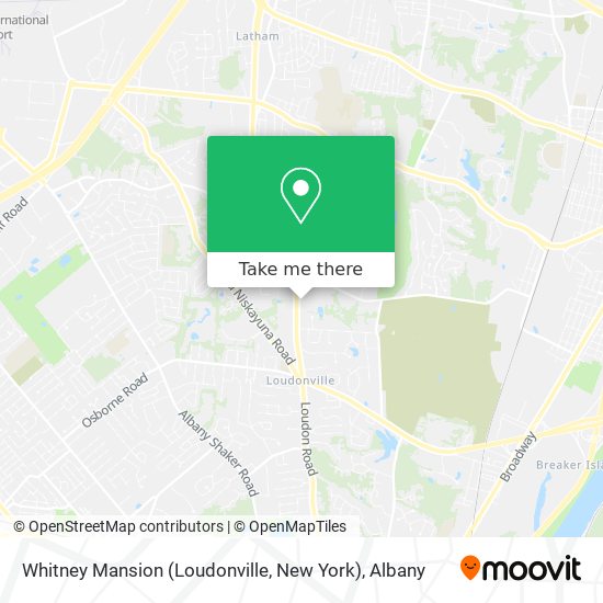Whitney Mansion (Loudonville, New York) map