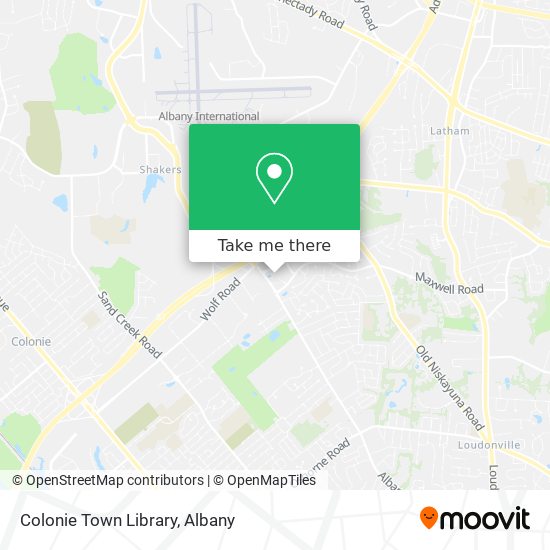Mapa de Colonie Town Library