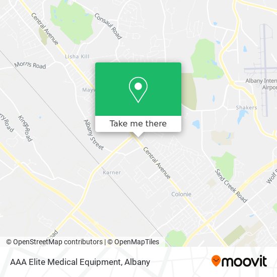 AAA Elite Medical Equipment map