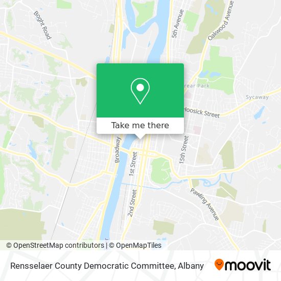 Rensselaer County Democratic Committee map