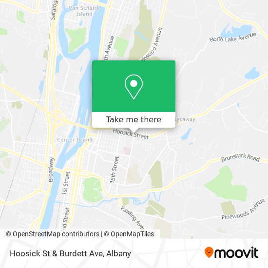 Mapa de Hoosick St & Burdett Ave