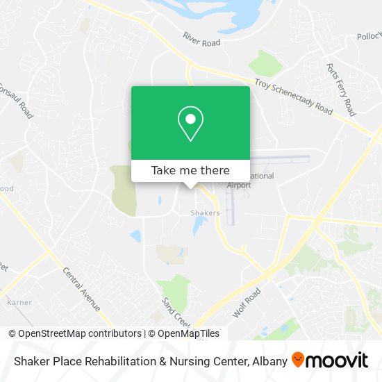 Shaker Place Rehabilitation & Nursing Center map