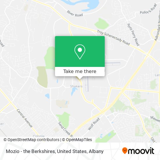 Mozio - the Berkshires, United States map