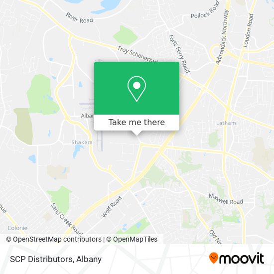 Mapa de SCP Distributors