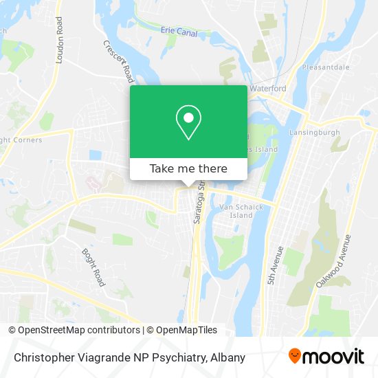Christopher Viagrande NP Psychiatry map