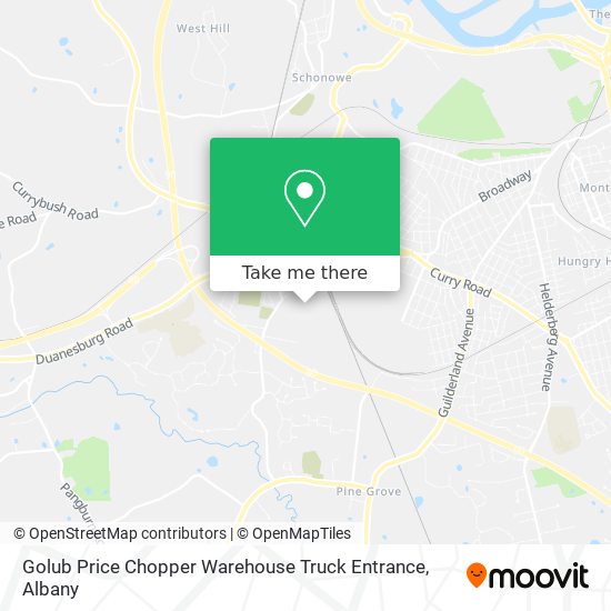 Golub Price Chopper Warehouse Truck Entrance map
