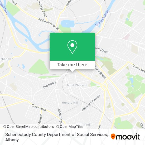 Schenectady County Department of Social Services map