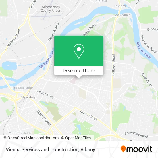 Vienna Services and Construction map