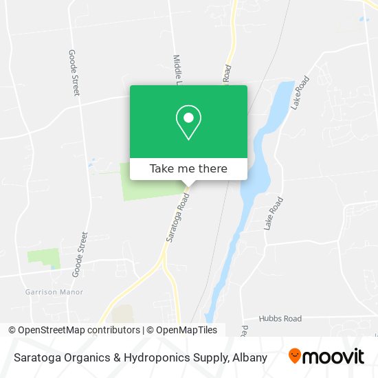 Mapa de Saratoga Organics & Hydroponics Supply