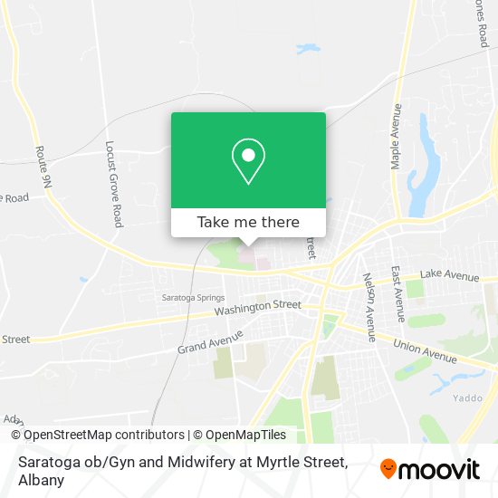 Mapa de Saratoga ob / Gyn and Midwifery at Myrtle Street