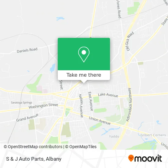 S & J Auto Parts map