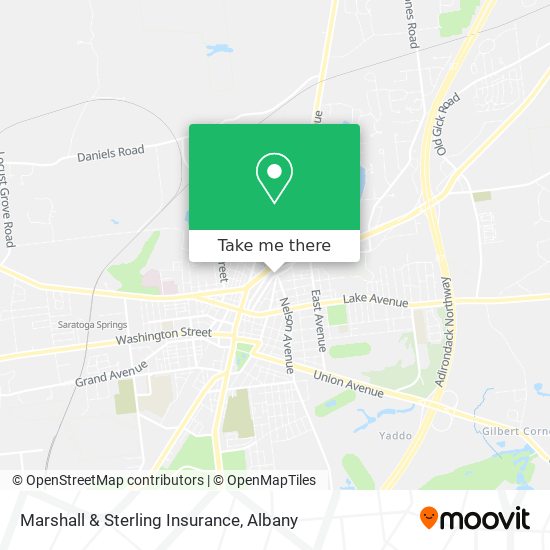 Marshall & Sterling Insurance map