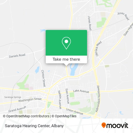 Saratoga Hearing Center map