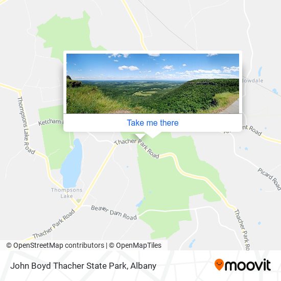 John Boyd Thacher State Park map