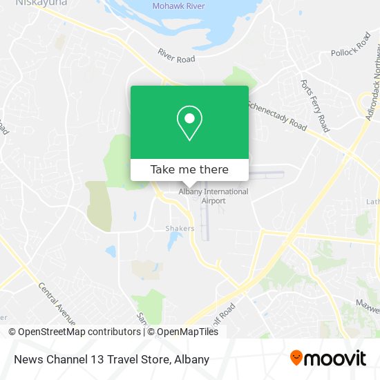 News Channel 13 Travel Store map