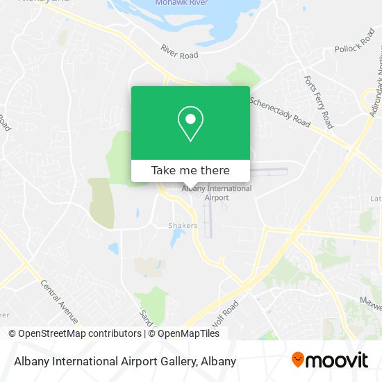 Mapa de Albany International Airport Gallery